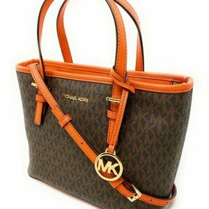 Michael Kors Jet Set Travel Leather XS Top Zip Con